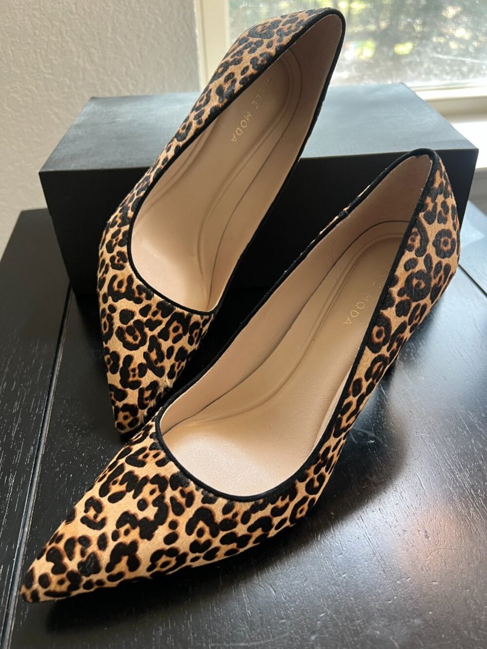 Pelle Moda Lizel Pump in Leopard Calf Hair